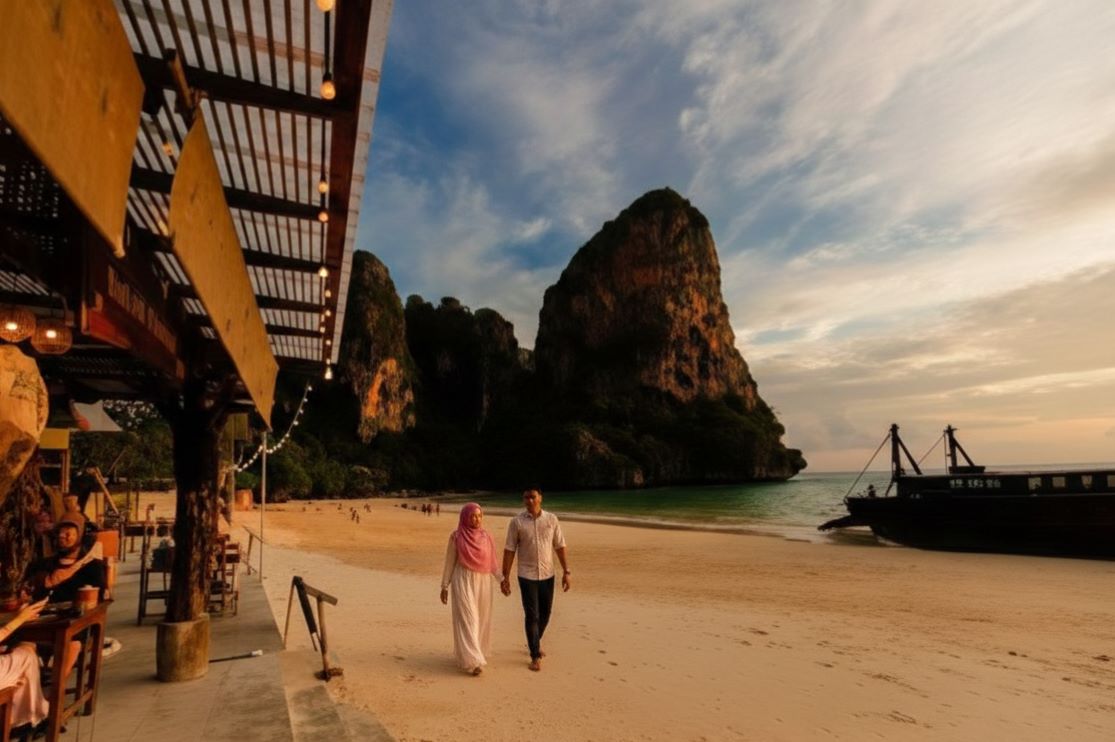 Railay Beach Golden Sunset Long Tail Boat Tour