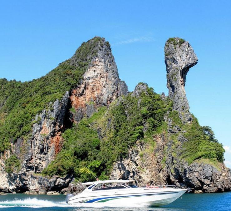 Top Rated Full Day Island Trip: Krabi 4 Islands Speedboat Tour with Snorkeling & Buffet Lunch